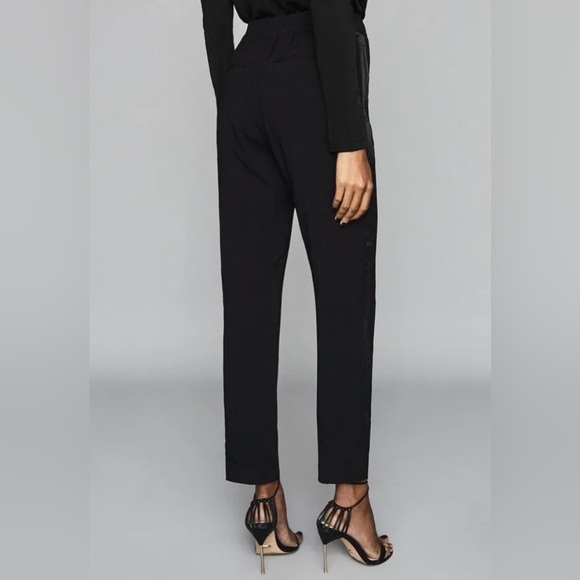 Reiss Navy Tuxedo Pants Size 8 - Picture 3 of 16